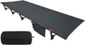 Portable Camping Cot Sleeping Cot Ultralight Backpacking Cot Bed for Outdoor Hiking Travel Beach Mountaineering (Black)