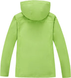 Women Lightweight Rain Jacket with Hood, Waterproof Travel Jacket