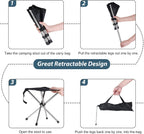 Telescopic Compact Folding Stool with Bag