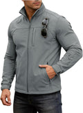 Men's Lightweight Softshell Jacket, Fleece Lined, Waterproof and Windproof, Tactical Jacket, Outdoor Hiking