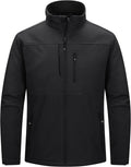 Men's Lightweight Softshell Jacket, Warm Fleece Lined, Windproof and Waterproof Softshell, Outdoor Hiking