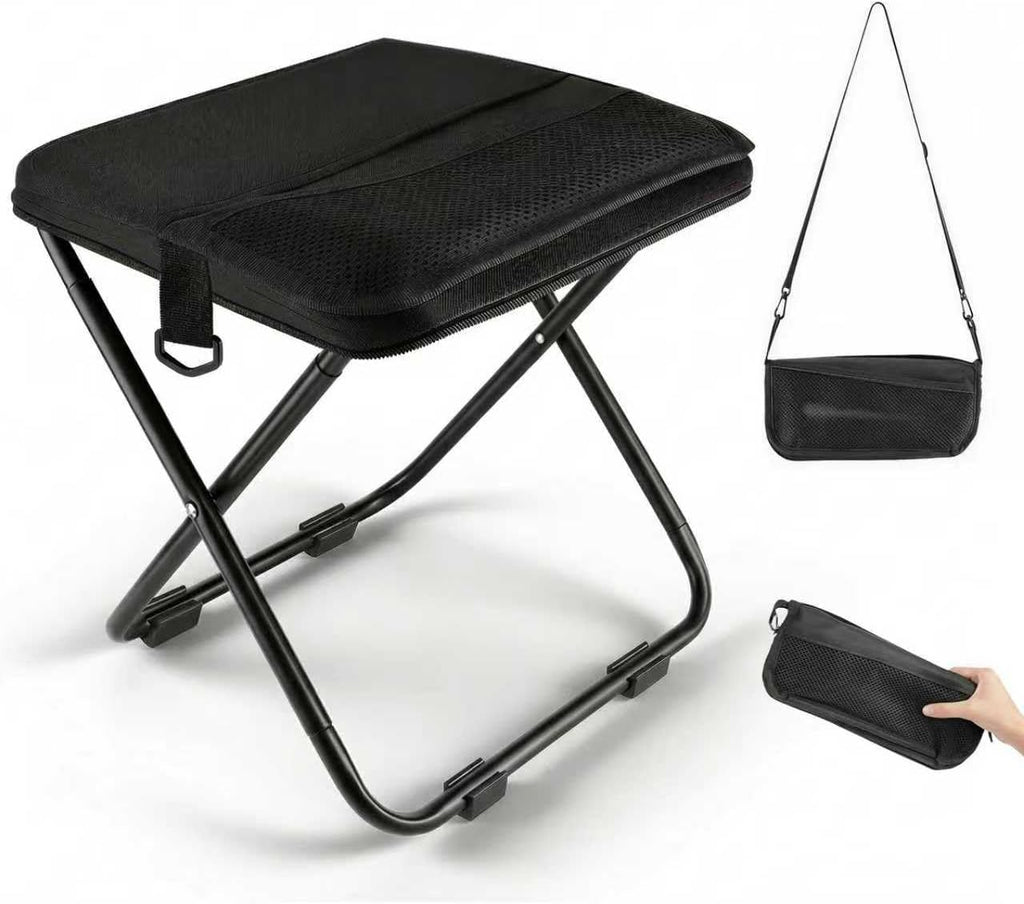 12-Inch Black Pocket Chair with Pockets