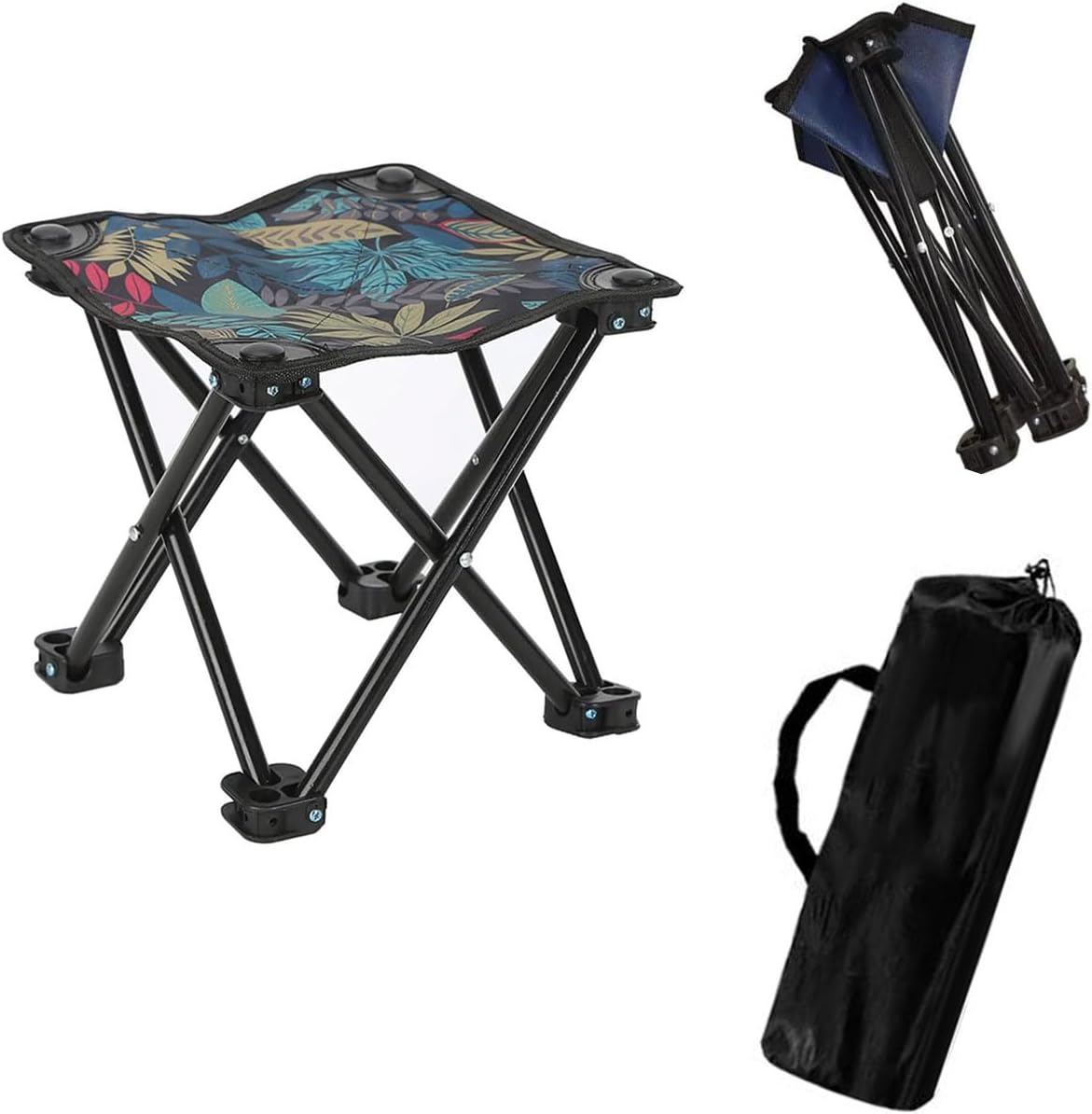 Blue Portable Lightweight Folding Camping Stool