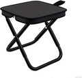 2-Pack Black Large Folding Camping Stools