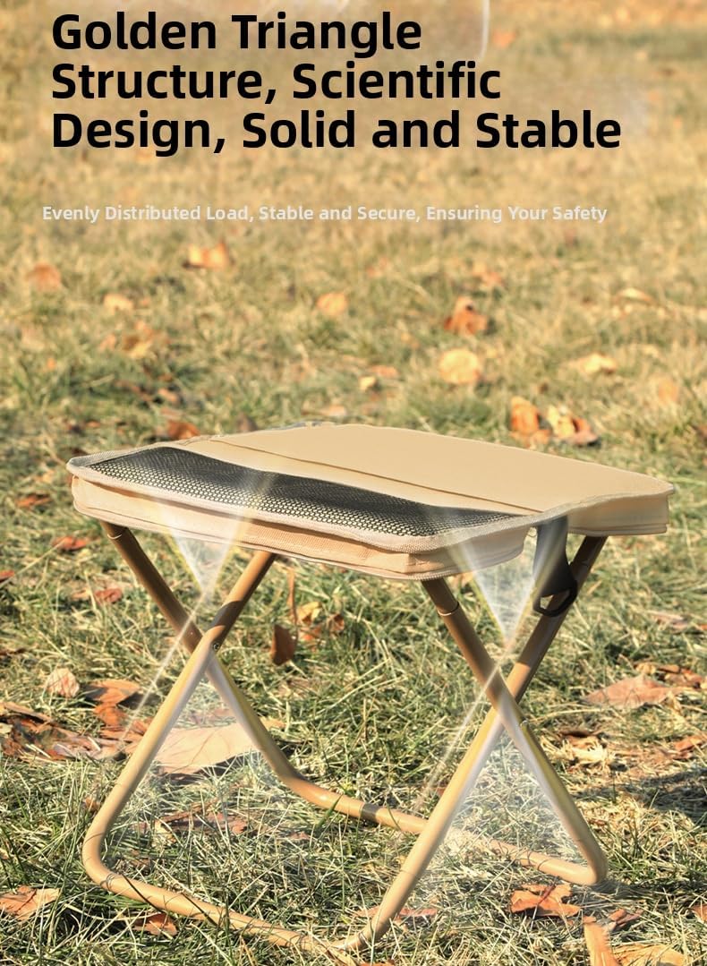 Black Camping Stool with Shoulder Strap