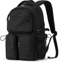 Travel Laptop Backpack, Lightweight Durable School Bookbag Men Woman 15.6" Computer Bag, Water Resistant Outdoor Hiking Backpacks With Multifunction Pockets, 17 Inch, Black