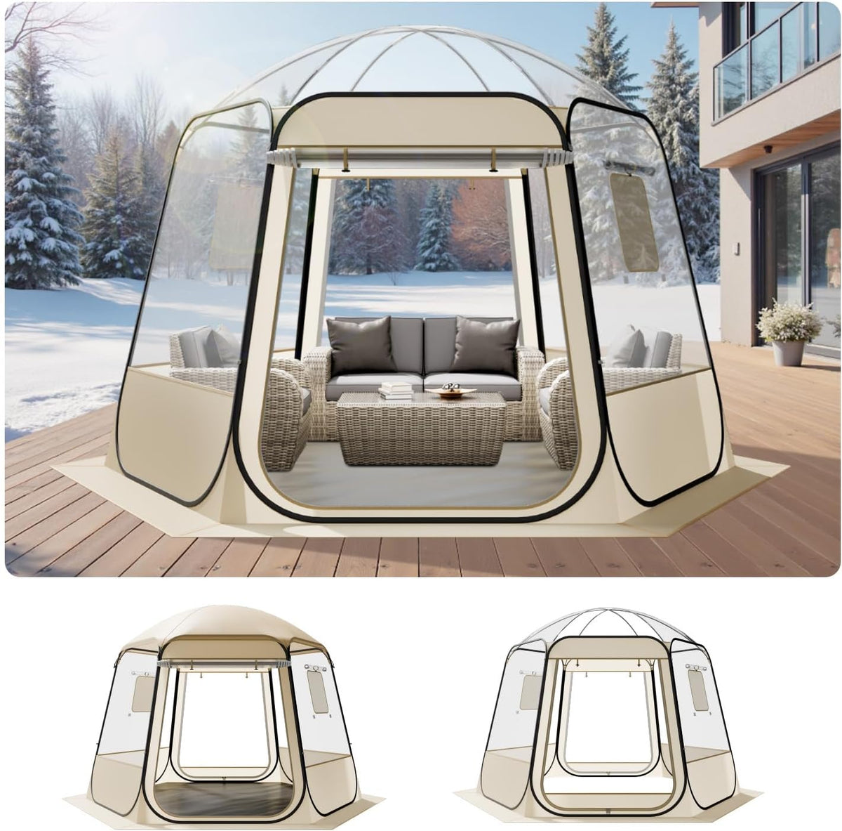 1-6 Person Waterproof Sports Bubble Tent