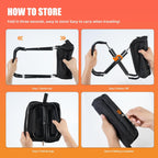 12-Inch Portable Folding Stool with Bag