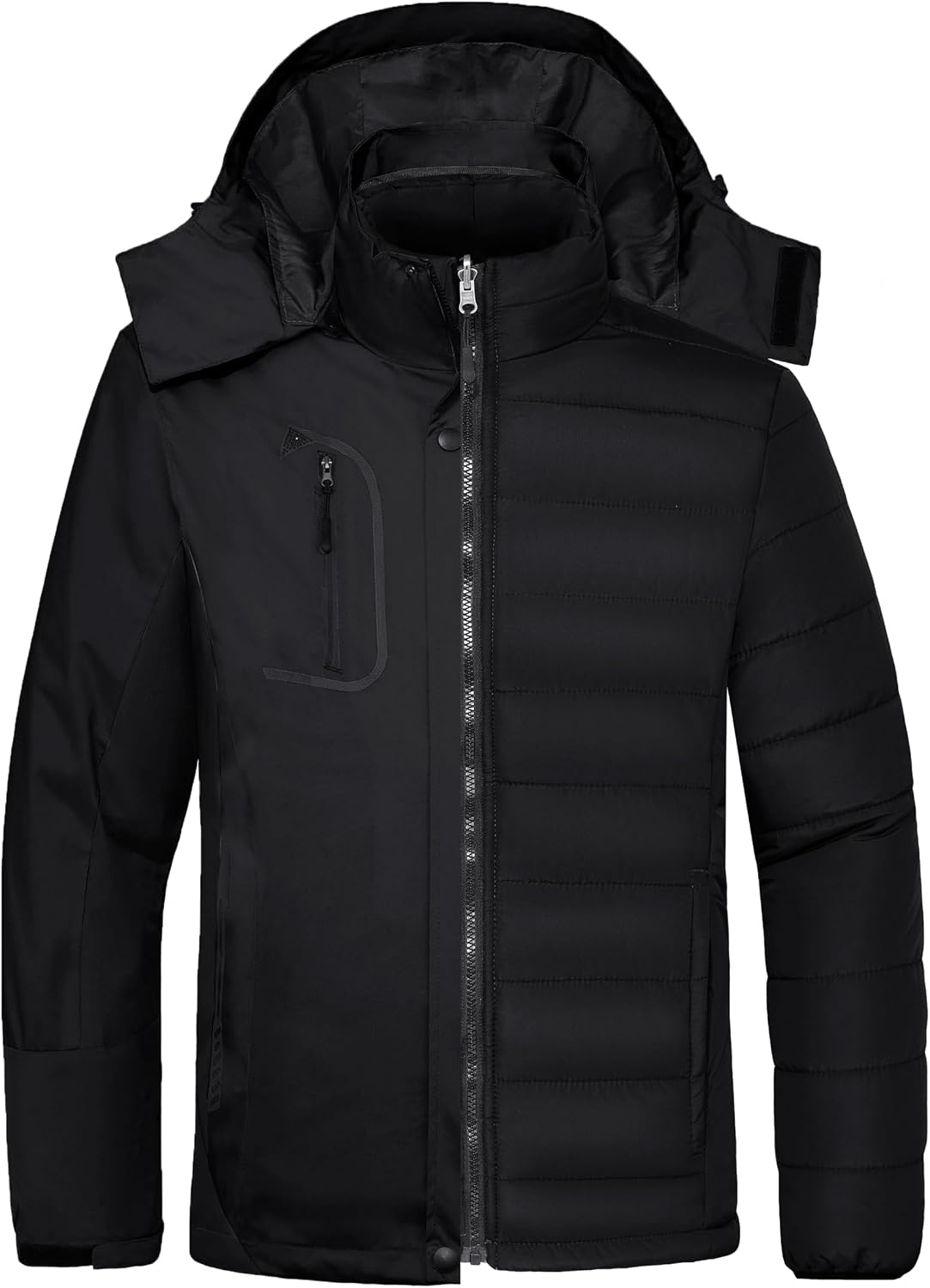 Men's 3 in 1 Waterproof Ski Jacket Warm Winter Snow Coat Puffer Rain Jacket