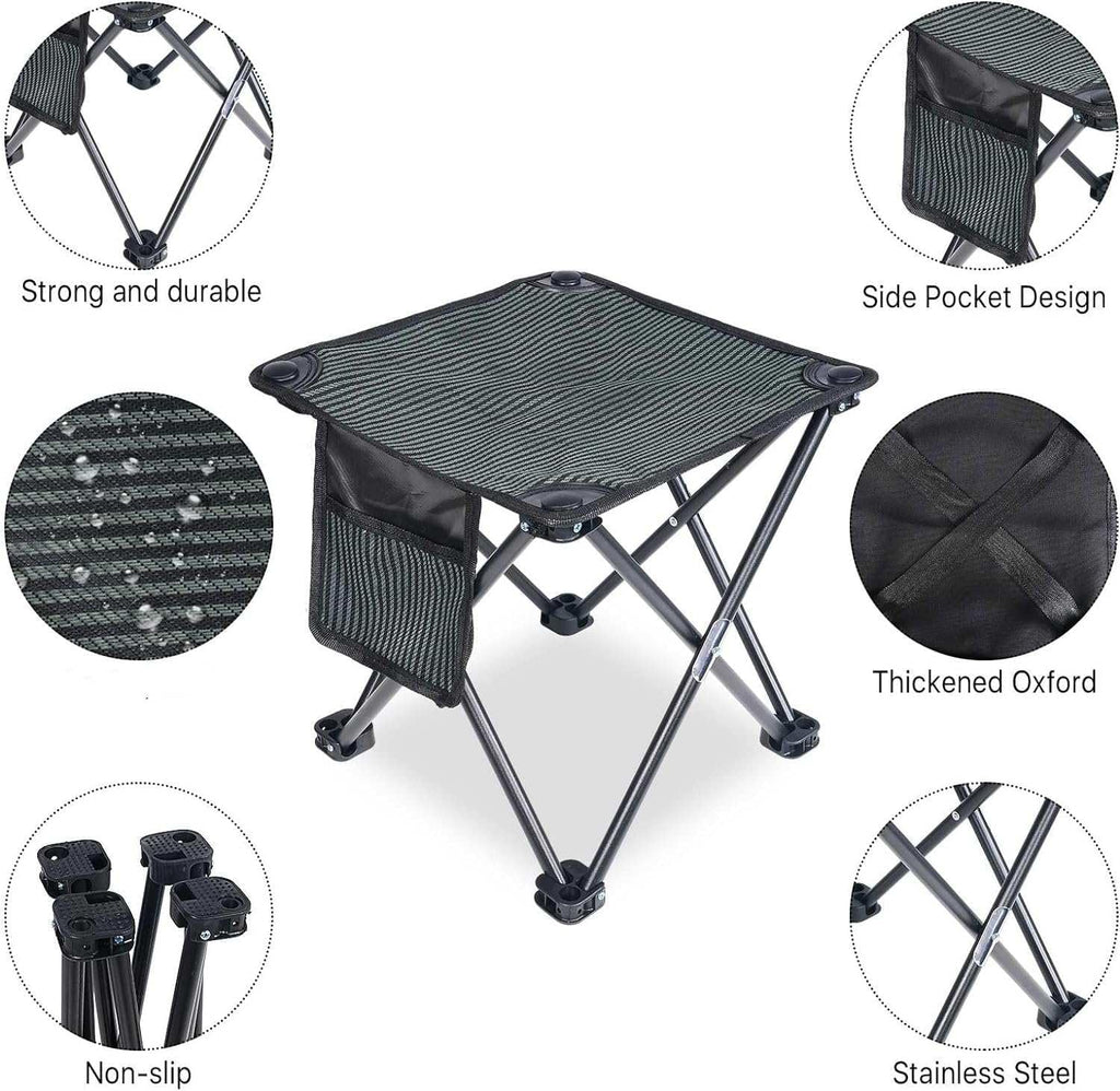 400 lb Capacity Portable Folding Camping Stool