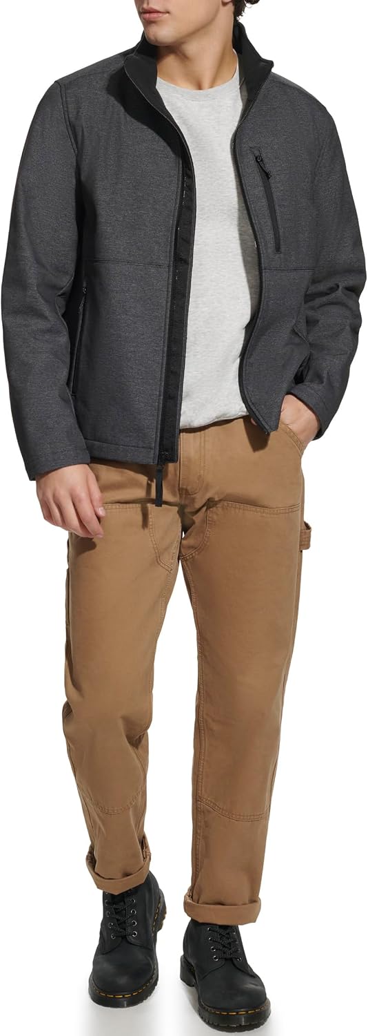 Men's Stand Collar Softshell Jacket
