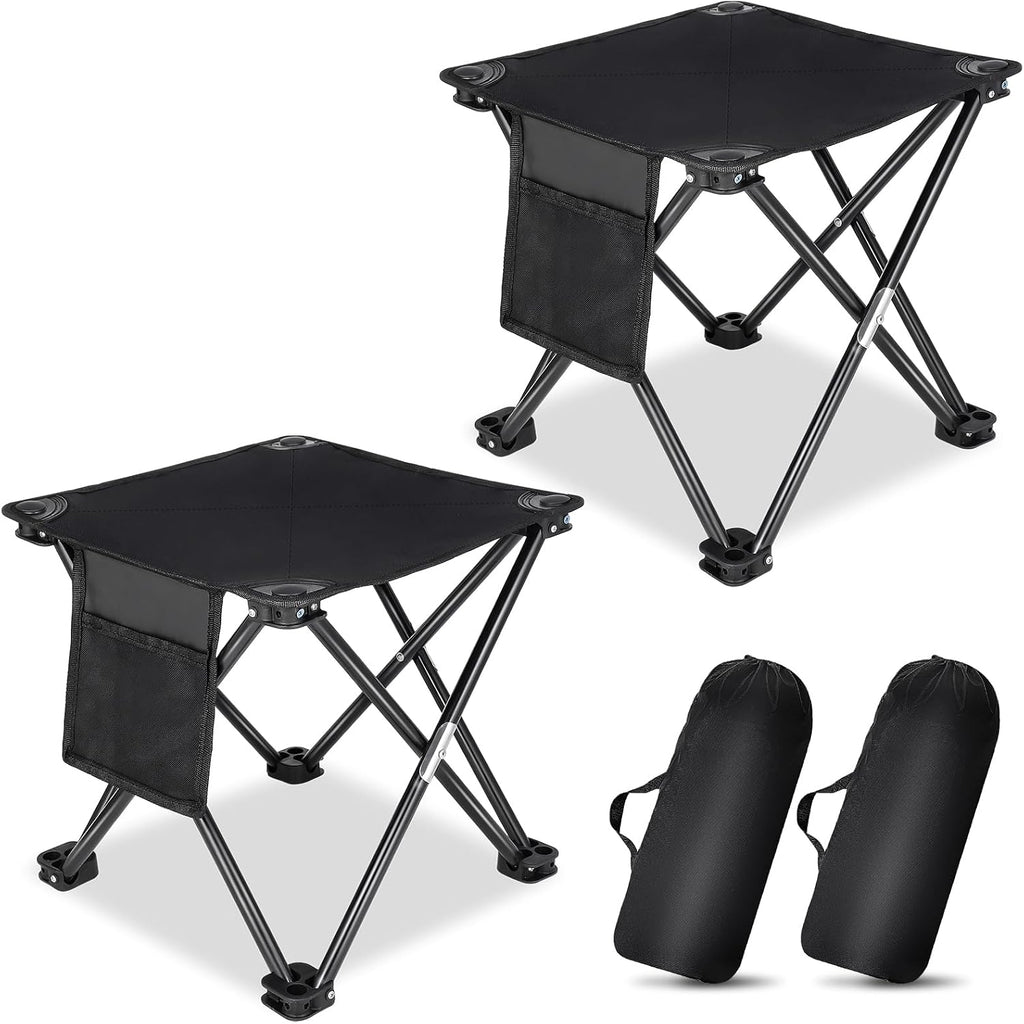 2-Pack Folding Camping Stool with Bag