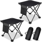 2-Pack Folding Camping Stool with Bag