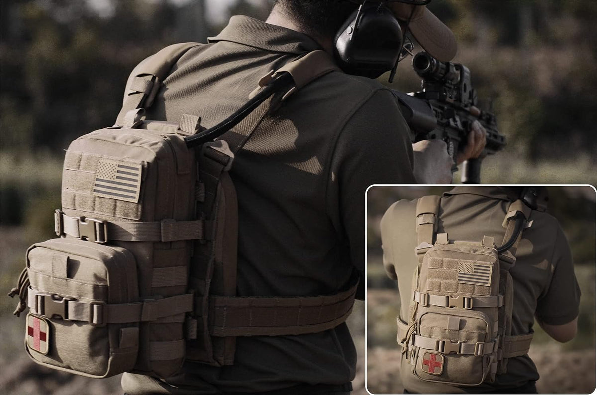 Tactical Small  Hydration Pack Outdoor Water Bladder Carrier Pack for Vest Backpack