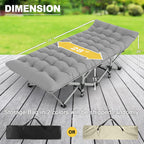 Folding Camping Cot for Adults with Mattress,Max Load 800lbs Cots for Sleeping Camp Cots for Adults Kids Teenage Portable Travel Camp Cot Bed Mattress for Home Office Beach Garden Tent