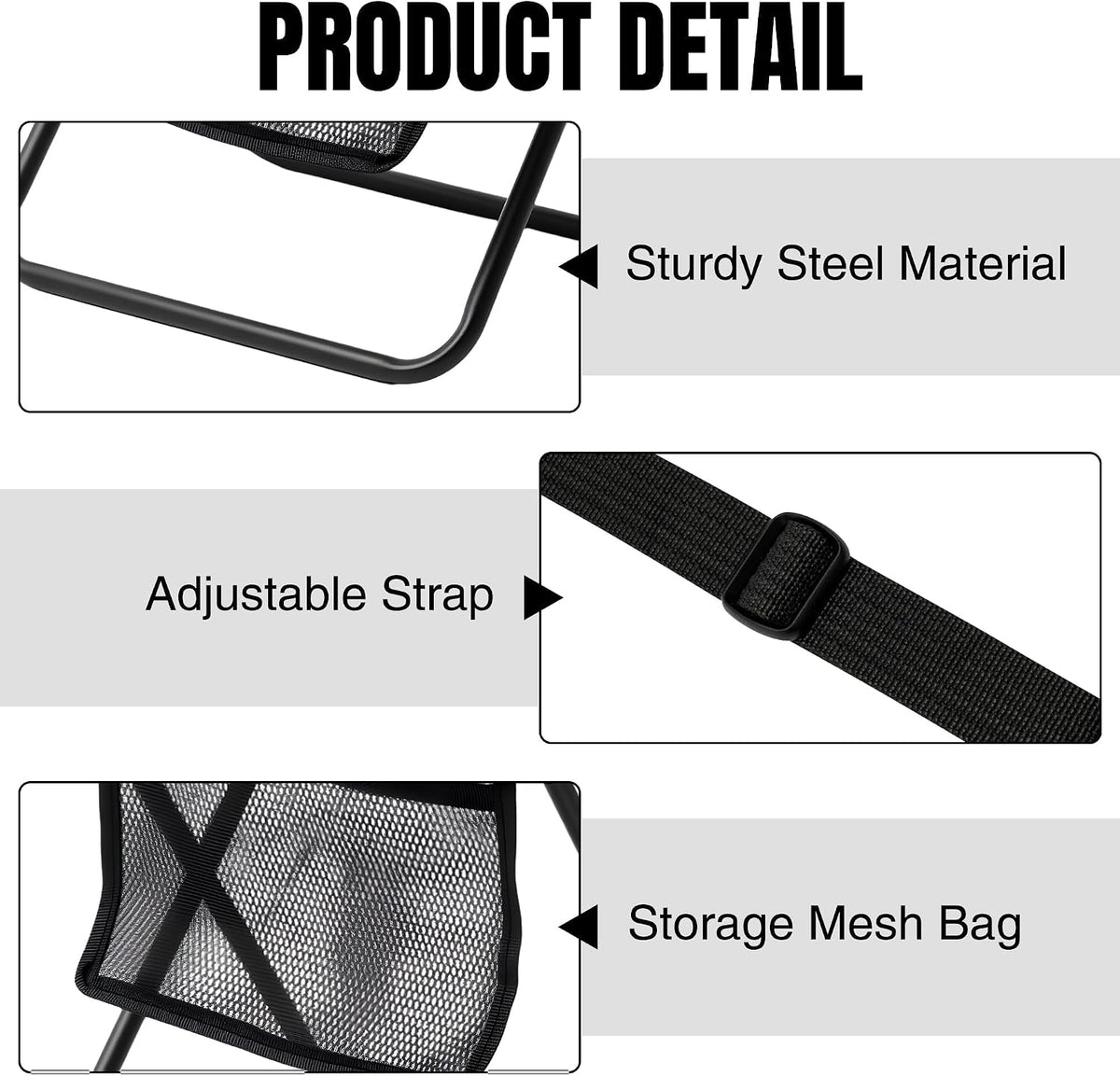 Foldable Handbag Style Pocket Chair for Adults