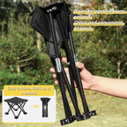 Black Lightweight Outdoor Folding Camping Stool