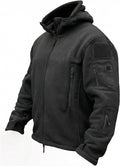Men's Tactical Jacket, Fleece Lined, Full-Zip Military Hood, Windproof and Warm Winter Jacket