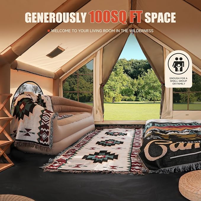 5-6 Person Inflatable Waterproof Glamping Tent
