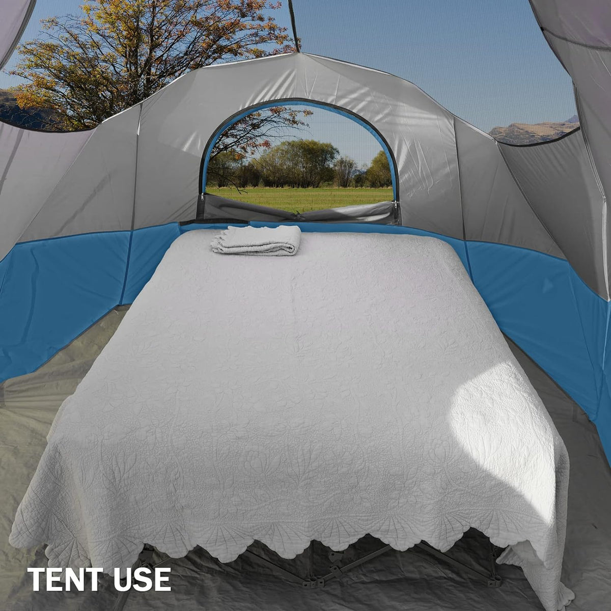 Camping Cot,Camping Cots for Adults,Folding Camping Cot with Inflatable Air Mattress and Carry Bag,for Outdoor Travel Camp Beach Vacation (not Included The Airpump)