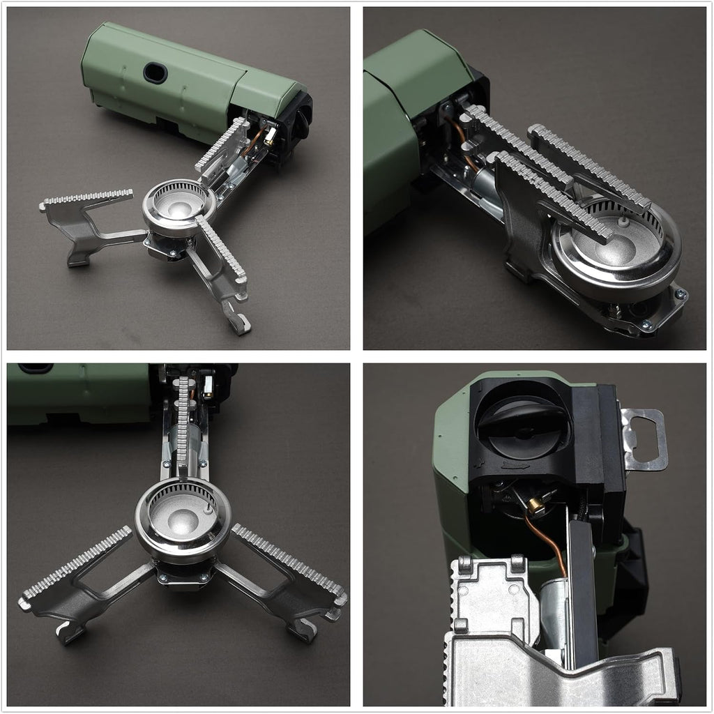 Foldable Camping Butane Stove, Portable Camping Stove Gas Stove with Storage Bag suitable for Picnic, Backpacking Hiking, Adventure, Home Travel, Patio, RV Trip